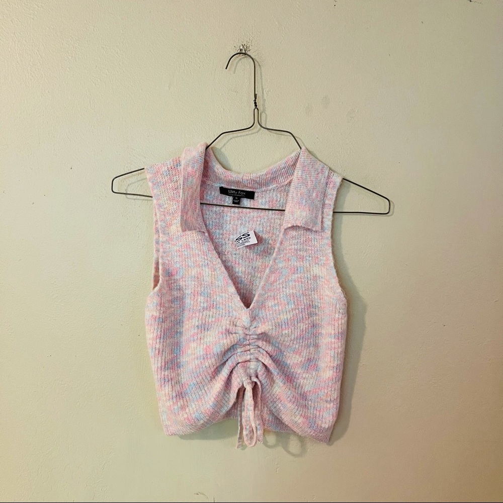 NWT Multicolored Sleeveless Sweater - Picture 1 of 7